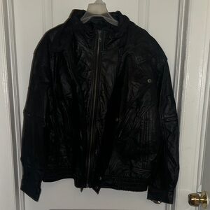 City Streets Black Bomber Jacket - Zip Front